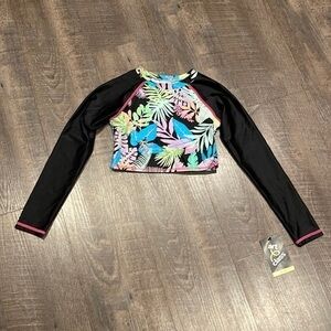 Youth cropped rash guard, SPS 50